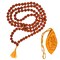 Rudraksha Mala with Gomukhi Japa Bag 5 Face (panchmukhi) Rudraksh Rosary Garland Japa Mala Necklace for Puja Yoga Meditation Rudraksha Kantha Mala 108 + 1 Prayer Beads for Men Women Wearing